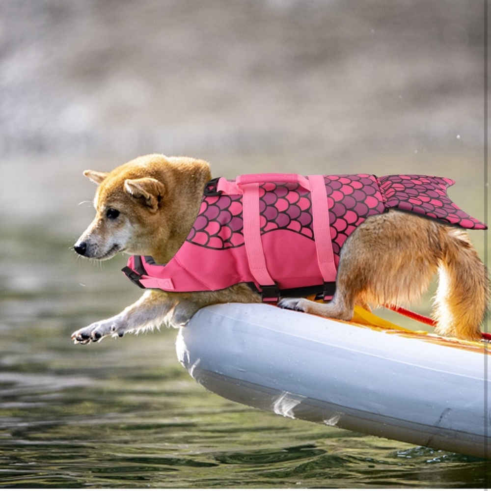 Mermaid Dog Sz SMALL Life Jacket Vest Saver Safety Swim Preserver Rescue Handle